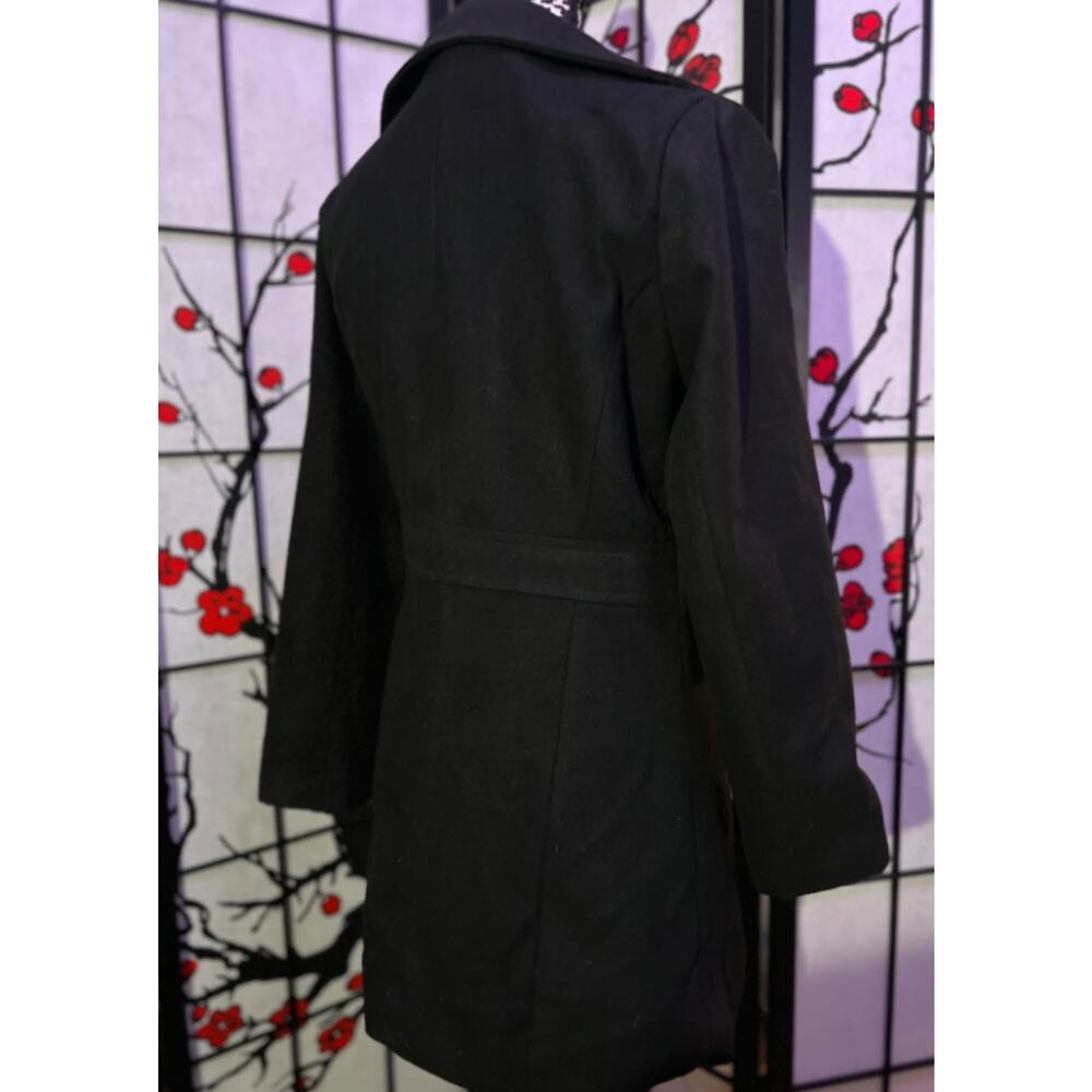 Miss London Jacket Zip Up Peacoat style Classy Size Medium - Picture 7 of 9
